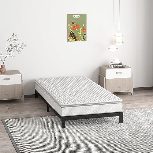 Upcanso 7 Inch Bed Frame Twin, Low Profile Twin Bed Frames