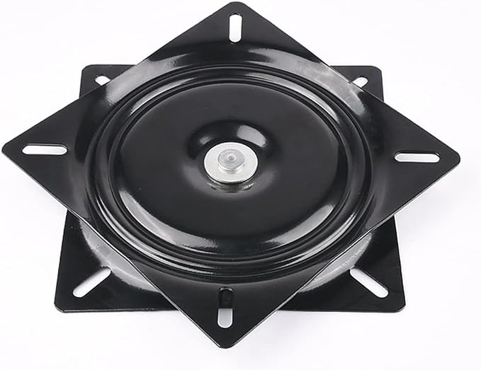 6 Inch Swivel Plate - Heavy Duty Turntable Bearing With 360 Rotating Base for Bar Stool, Chair, TV Table, Boat Seat - Square Steel Ball Bearing