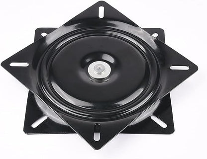 6 Inch Swivel Plate - Heavy Duty Turntable Bearing With 360 Rotating Base for Bar Stool, Chair, TV Table, Boat Seat - Square Steel Ball Bearing
