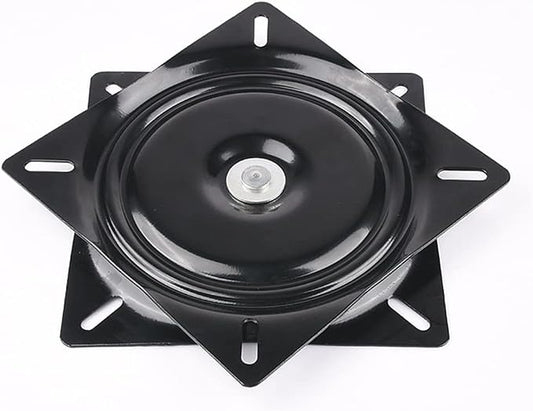 6 Inch Swivel Plate - Heavy Duty Turntable Bearing With 360 Rotating Base for Bar Stool, Chair, TV Table, Boat Seat - Square Steel Ball Bearing