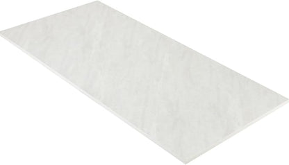 Kaboon Universal Tabletop 55"x20", Solid One-Piece Melamine Table Top, Double Desk L-Desk DIY, Home and Office,Sea Salt/White
