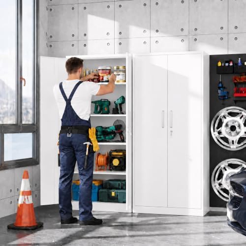 Metal Garage Storage Cabinet, Durable Metal Storage Solution