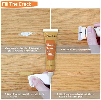 Wood Furniture Repair Kit- Set of 28 - Touch Up Markers