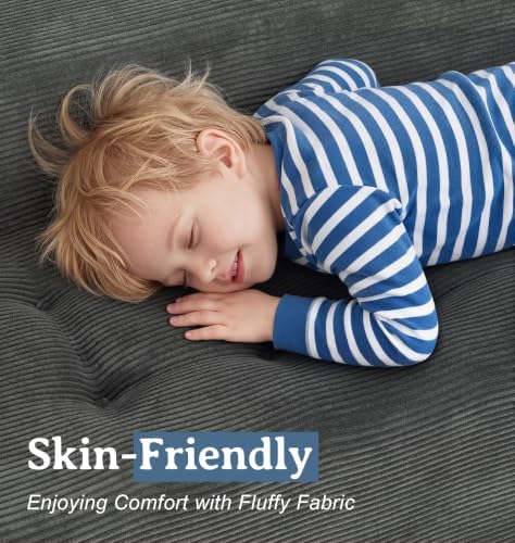 Fond&Found Modular Sectional Sofa Boneless Cloud Couch with Corduroy Cover