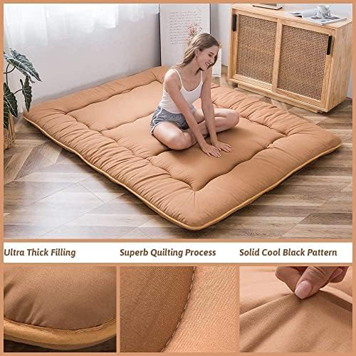 MAXYOYO Japanese Floor Mattress 4" Thick King Size Foldable Futon Mattress