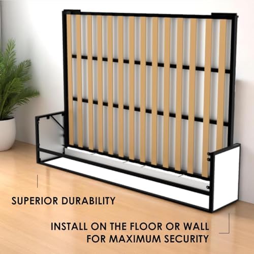 Murphy Bed - Murphy Bed European Wall Bed - Folding Bed - Horizontal - 55" x 75" - Studio