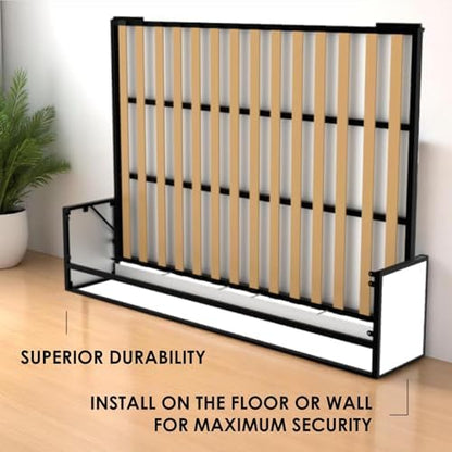 Murphy Bed - Murphy Bed European Wall Bed - Folding Bed - Horizontal - 55" x 75" - Studio