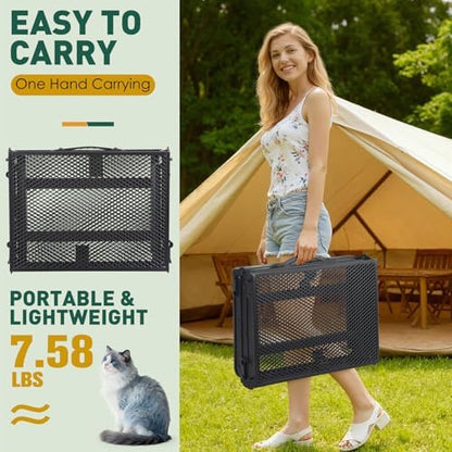 DeeprBetter Folding Camping Table, 3ft Camping Table Aluminum Folding Table