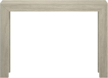 Plank+Beam Modern 46 Inch Console Table, Solid Pine Wood Entryway Table, Narrow Sofa Table for Hallway or Living Room, Seashell
