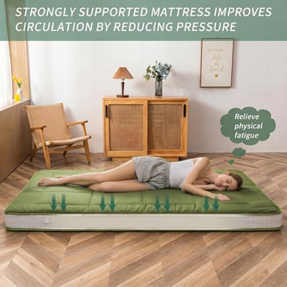 MAXYOYO Futon Mattress, Japanese Floor Mattress Twin Size Tatami Mat