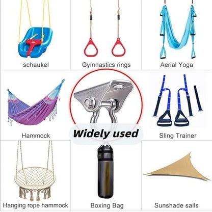 SELEWARE Heavy Duty Swing Hanger Stainless Steel Ceiling Swing Hooks 1 Pack