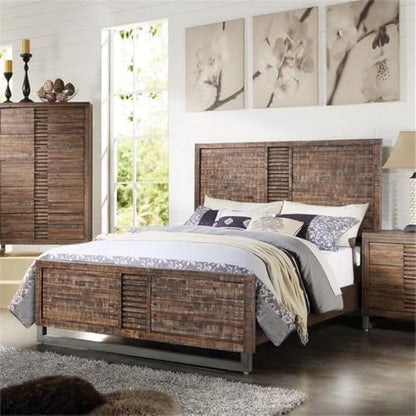 Acme Furniture Andria 21290Q Queen Bed, Reclaimed Oak