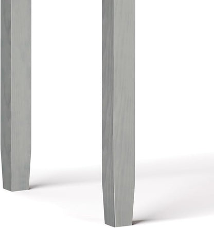 SIMPLIHOME Warm Shaker Desk - 48 Inch Wide Solid Wood Writing Desk in Fog Grey, Transitional Home Office Computer Table for Workspace or Study with Flip-Down Keyboard Tray and 2 Drawers