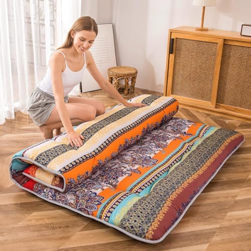MAXYOYO Japanese Floor Mattress 4" Thick Full Size Foldable Futon Mattress