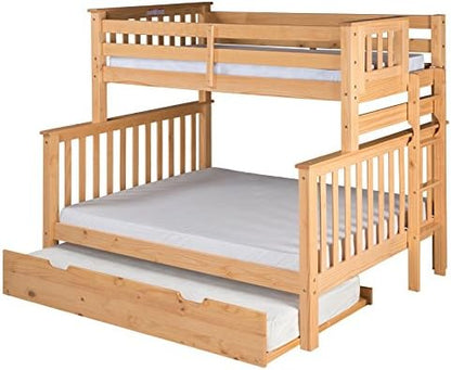 Camaflexi Santa Fe Mission Tall Bunk Bed End Ladder, Twin Over Full, White