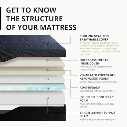 EGOHOME Cal King 14 " Memory Foam Mattress for Back Pain Relief Medium Firm