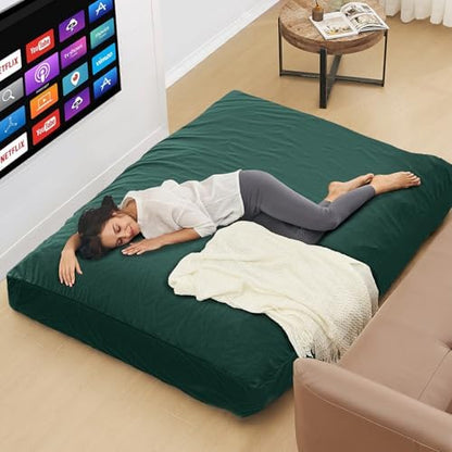 Bean Bag Chairs for Adults - Giant Bean Bag Convertible Floor Sofa