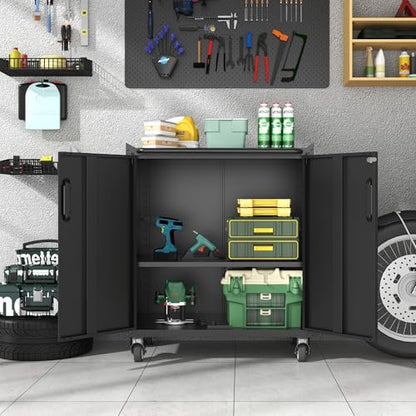 Metal Storage Cabinet for Garage, Tool Cabinet, Utility Cabinet