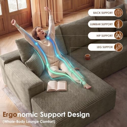 Boneless Couch, L Shaped Cloud Couch Sofa