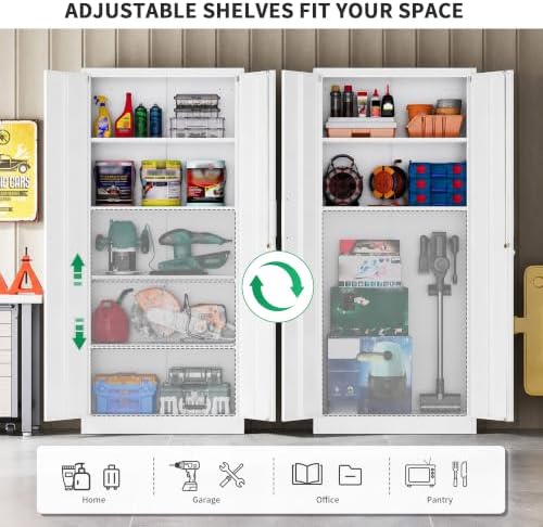 Metal Garage Storage Cabinet, Durable Metal Storage Solution