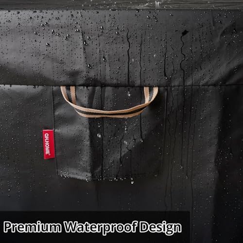 QH.HOME Fire Pit Cover Square 30", 900D Heavy Duty Fabric 100% Waterproof