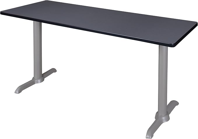 Romig Pillar 66" x 24" Training Table- Grey/Grey Base