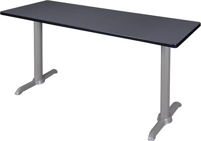 Romig Pillar 66" x 24" Training Table- Grey/Grey Base