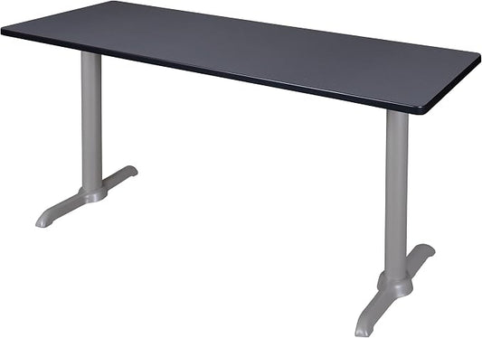 Romig Pillar 66" x 24" Training Table- Grey/Grey Base