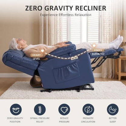 MCombo Small Dual Motor Power Lift Recliner Chair for Petite Elderly 7893