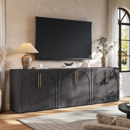 Sideboard Buffet Cabinet with Storage,Credenza with Fluted Doors