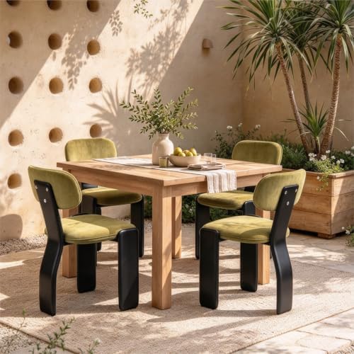 Dining Chairs Set of 6, Modern Kitchen Chairs, Tangerine