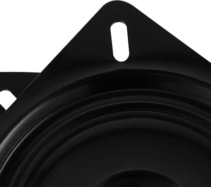 HAKZEON 4 PCS 7 Inch Bar Stool Swivel Plate, Heavy Duty Swivel Base Mount Plate for Home, Office, Black