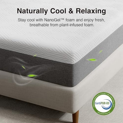 Novilla 10 Inch Twin XL Mattress, Gel Memory Foam Mattress Twin XL Size