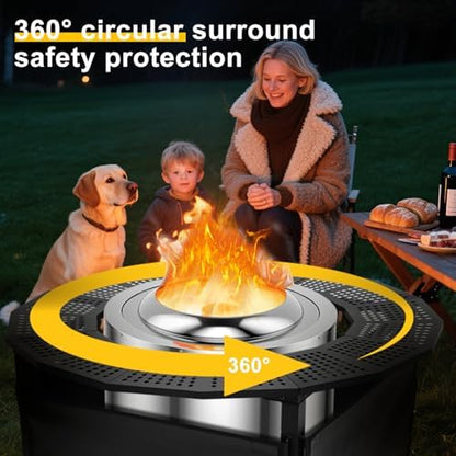37 Inch Fire Pit Surround Tabletop for Solo Stove Bonfire Ranger 2.0