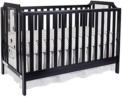 Suite Bebe Celeste 3 in 1 Convertible Island Crib Wood and Acrylic, Black
