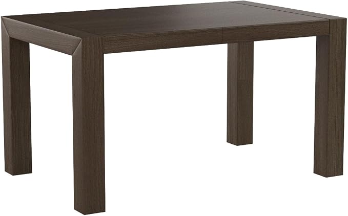 Mobili Fiver, Iacopo Extendable Dining Table, 55.1(86.6) x35.4 in, Walnut, for 6-10 People, Expandable Dining Table for Kitchen, Living Room, Italian Furniture