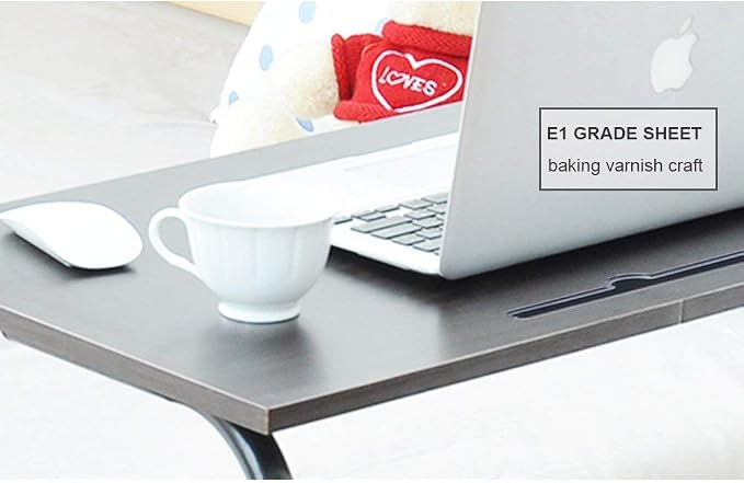 Side Table,31.5in/21.6in Adjustable Laptop Stand Portable Cart Tray Bedside Computer Table,Sofa Side Bed Table with Wheels