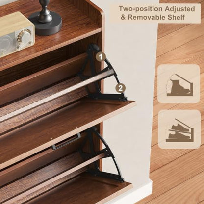ChooChoo Shoe Storage Cabinet with 6 Flip Drawers