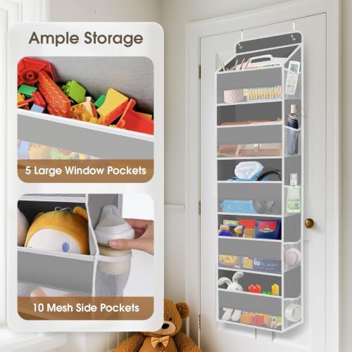 1Pack Over The Door Organizer Large Capacity Hanging Storage Room Organizer