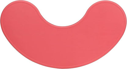 Flash Furniture 35''W x 65''L Half-Moon Red Plastic Height Adjustable Activity Table
