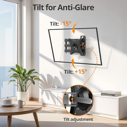 Monitor Computer Vesa Small 24 inch TV Wall Mount for 13-31", Full Motion