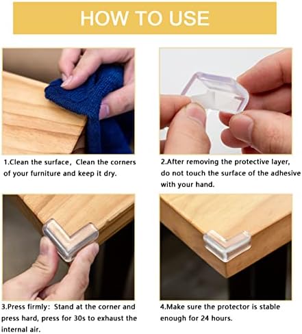 24 Pack Corner Protectors, Corner Guards, Table Corners,Corner Bumpers