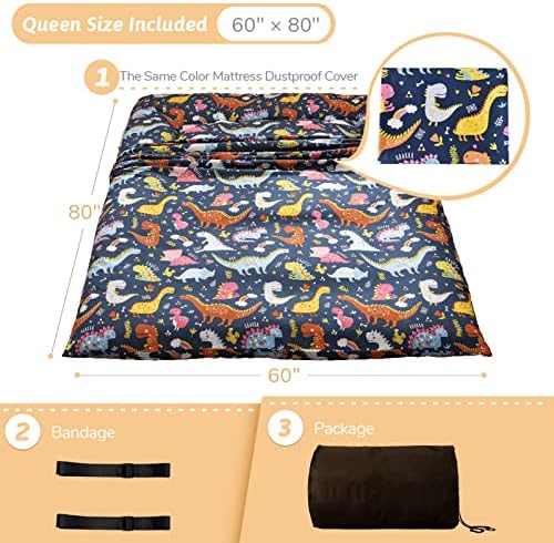 MAXYOYO Futon Mattress, Japanese Floor Mattress Queen Size Tatami Mat