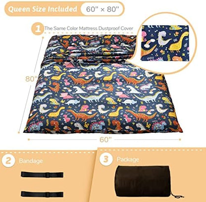 MAXYOYO Futon Mattress, Japanese Floor Mattress Queen Size Tatami Mat