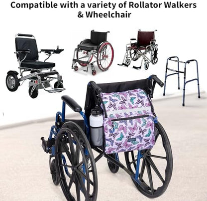 Wheelchair Bags to Hang on Back, Wheel Chair Accessories Storage Bag