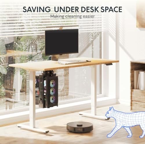FLEXISPOT EN2 Standing Desk Frame with CPU Holder, White