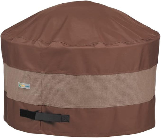 DUCKCOVERS Ultimate Waterproof 52 Inch Round Fire Pit Cover, Outdoor Firepit Cover