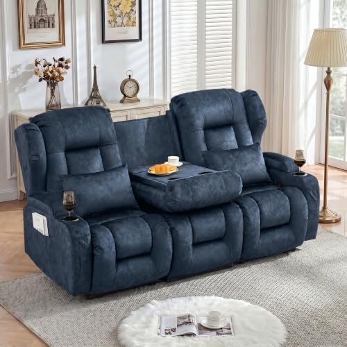 SAMERY 75.6" RV Loveseat Recliner Sofa, Manual Reclining Loveseat