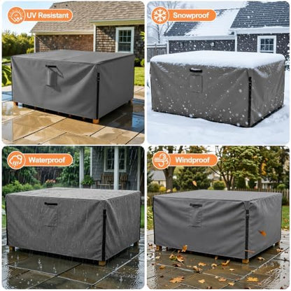 Smiry Waterproof Patio Furniture Cover 54L x 76W x 28H, Grey