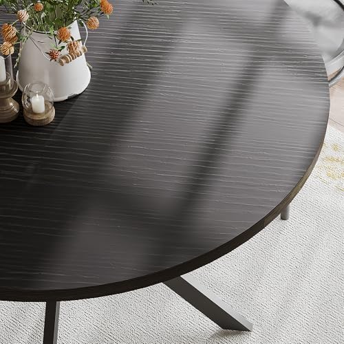 ChooChoo 47.2 Inch Round Dining Table for 4
